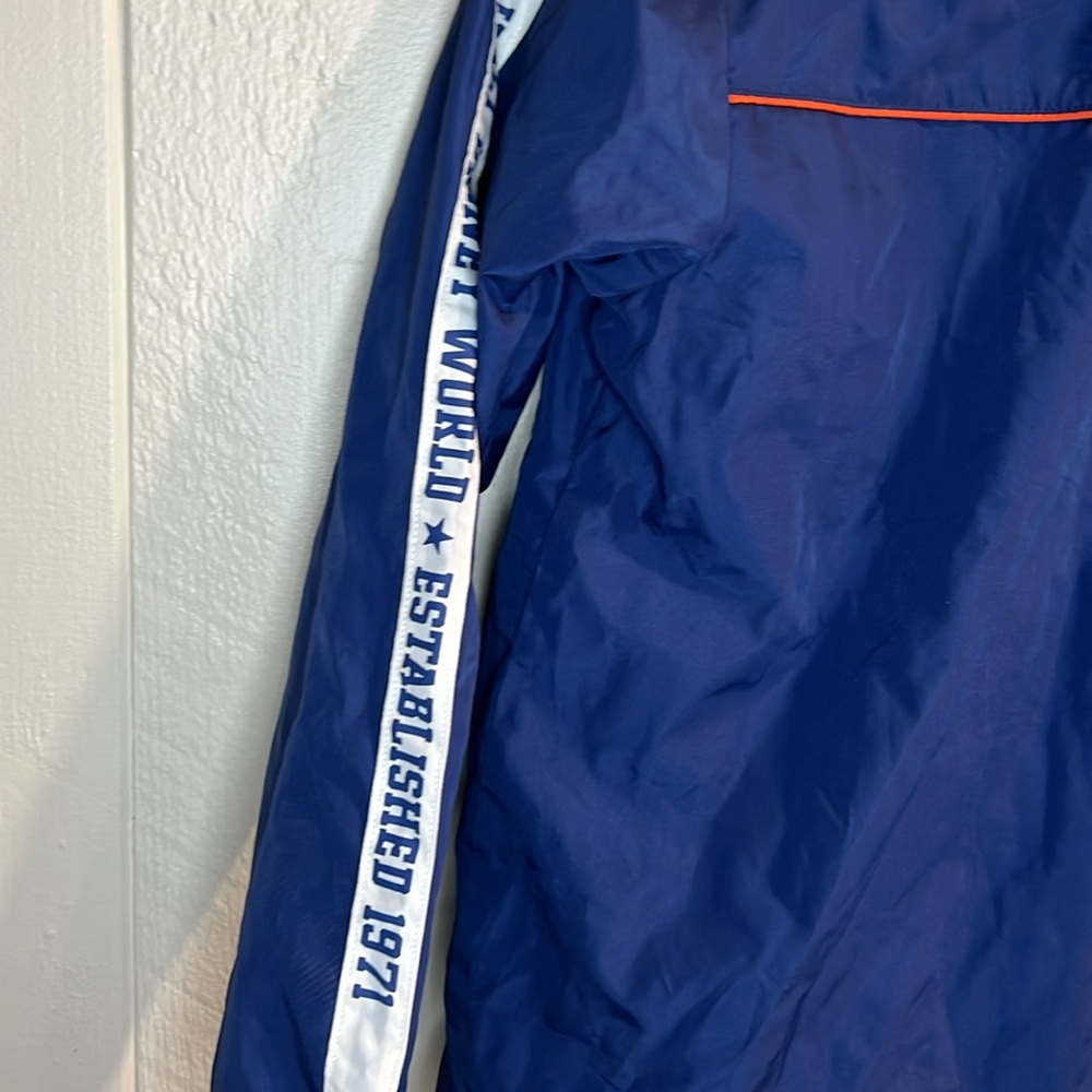 Walt Disney World Rain Jacket Windbreaker Hooded Blue - size Large - Picture 10 of 11